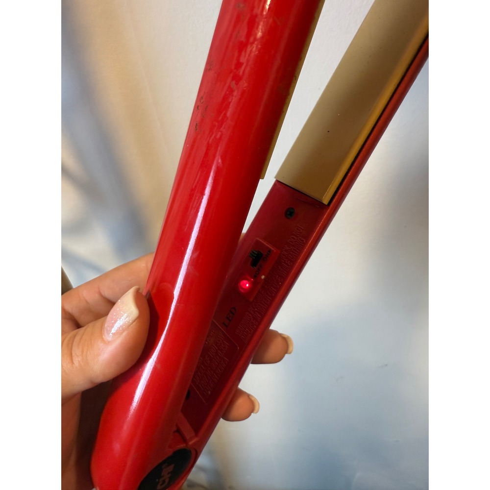 CHI Pro Red Ceramic Hair Straightener Flat Iron LED Display - Picture 2 of 2